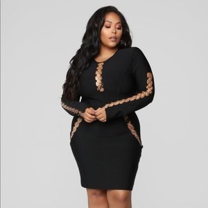 FASHION NOVA RINGLEADER BANDAGE DRESS 3X PLUS